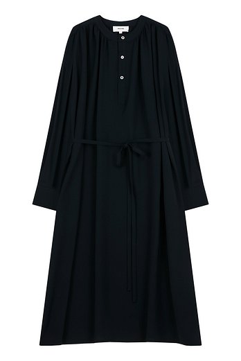 VIS A VIS GATHERED DRESS (NAVY) | 신세계V