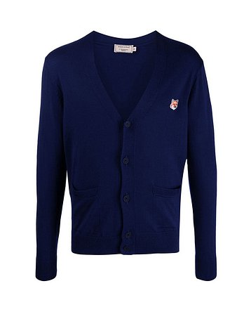 MAISON KITSUNE [MAISON KITSUNE] 11주년 폭스 헤드 패치 가디건 EM00557KT1036 NA | 신세계V