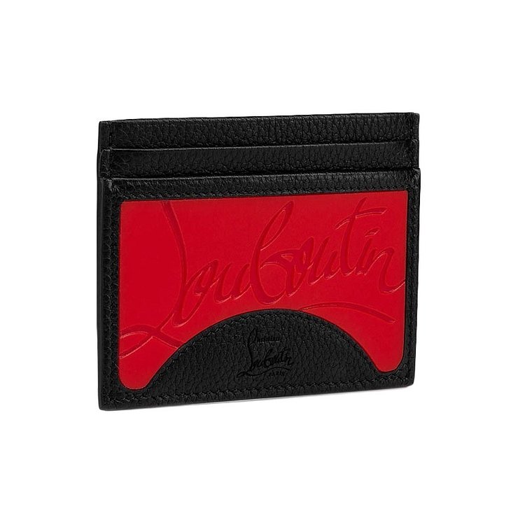 [CHRISTIAN LOUBOUTIN] 12주년 로고 키오스 카드지갑 블랙 1205015 H734