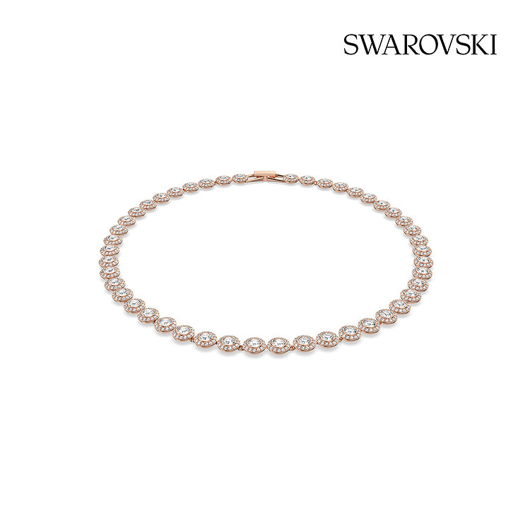 SWAROVSKI(스와로브스키) [스와로브스키/본사정품] Una Angelic Tennis 로즈골드 톤 목걸이 5367845 ...