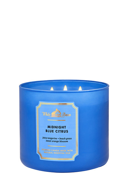 Bath & Body Works 쓰리윅 센티드 캔들 미드나잇 블루 시트러스 411g | 신세계V