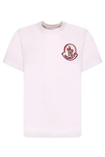 MONCLER 26SS 몽클레어 로고 코튼 티셔츠 8C00034 89B8U 00A WHITE DOM | 신세계V