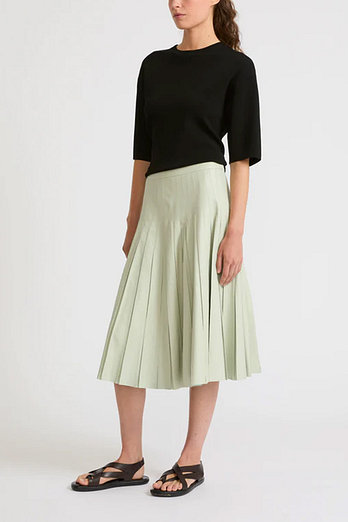 YVES SALOMON [공식] 이브살로몬 가죽 스커트 | 신세계V