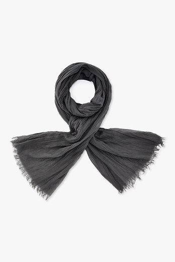 Yohji Yamamoto [HOMME]개더 코튼 스톨(그레이) | 신세계V