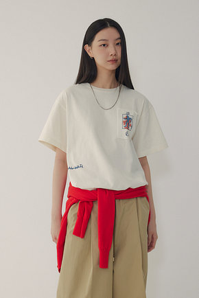 VOICE OF VOICES(보브) [BASQUIAT] 디지털 프린트 박시 티셔츠 | 신세계V