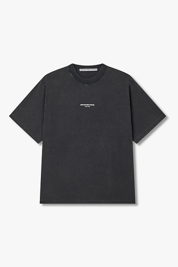 ALEXANDERWANG [UNISEX] 로고 프린트 숏 슬리브 티셔츠 | 신세계V