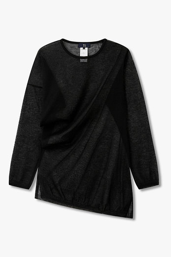 Yohji Yamamoto [Y's]린넨 블렌드 애시메트릭 풀오버 | 신세계V
