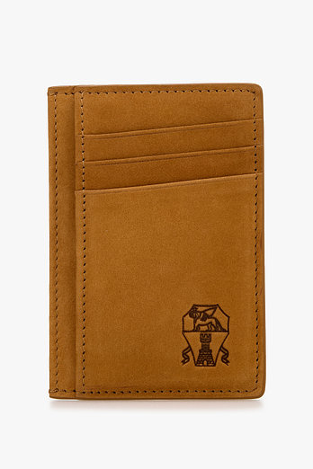 BRUNELLO CUCINELLI 남성 로고 누벅 카드 홀더 | 신세계V