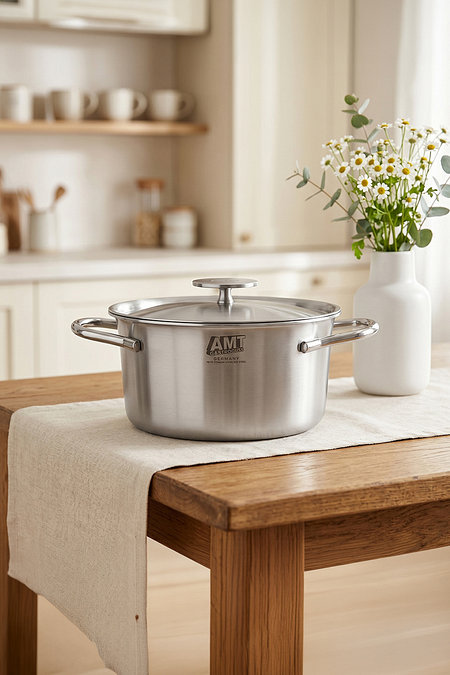 AMT AMT 316Ti 스텐 통5중 코닉 양수 냄비 20cm | 신세계V