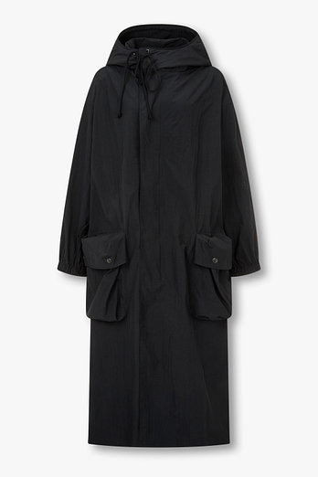 Yohji Yamamoto [Y's]나일론 드로스트링 후디드 코트 | 신세계V