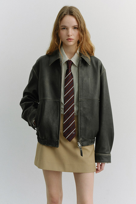 DUNST STRIPED TIE BURGUNDY_UDNE6E101D2 | 신세계V