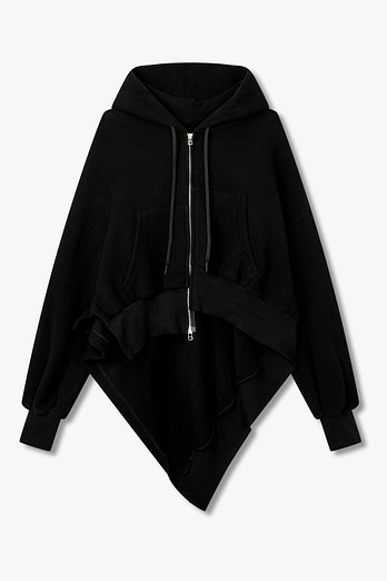 Yohji Yamamoto [REGULATION]어시메트릭 헴 후디 자켓 | 신세계V