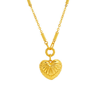 삼성금거래소 [삼성금거래소] 24K 순금 하트 조개 목걸이 26.25g | 신세계V