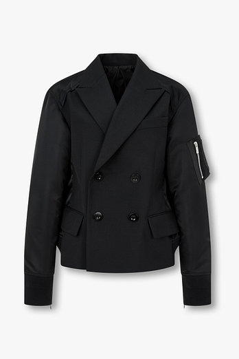 SACAI 여성 슈팅 나일론 믹스 자켓 | 신세계V