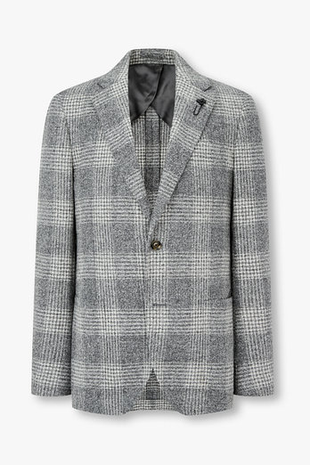 LARDINI 알파카 블렌드 체크 자켓 26FW | 신세계V