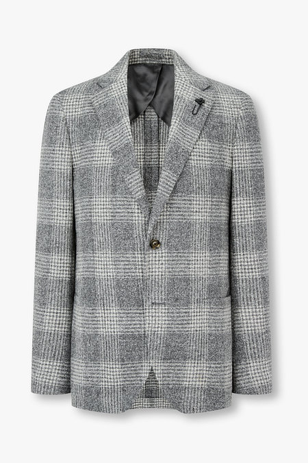 LARDINI 알파카 블렌드 체크 자켓 26FW | 신세계V