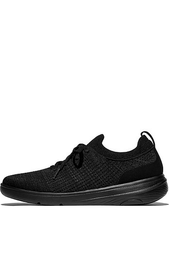 FITFLOP [핏플랍][삼성물산공식] 여성 슈퍼Q 니트 슬립온 레이스드 스니커즈  올 블랙 (FT69K2N414) | 신세계V