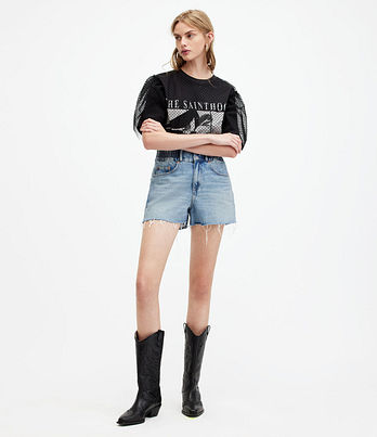 ALLSAINTS 올세인츠 헤일리 데님 쇼츠 W006EA-2160 | 신세계V