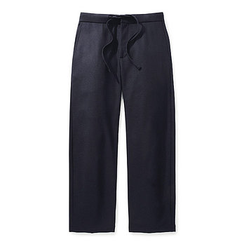 DE BONNE FACTURE [드본팩처] TROUSERS 울 와이드 101 다크네이비 캐주얼 팬츠 QE4FMDBPT101Q66 | 신세계V