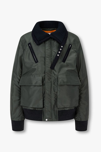SACAI 남성 나일론 트윌 블루종 | 신세계V