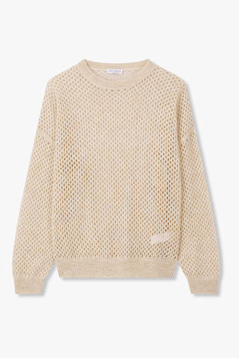 BRUNELLO CUCINELLI 여성 다즐링 메쉬 니트 풀오버 | 신세계V