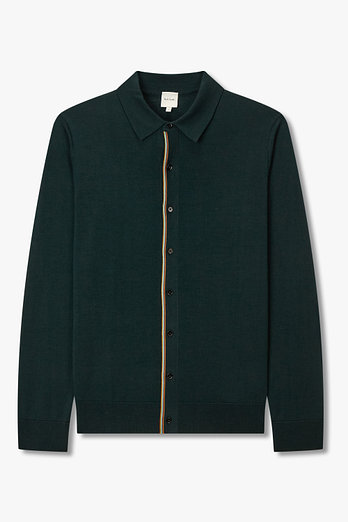 PAUL SMITH 남성 울 칼라 버튼업 가디건 | 신세계V