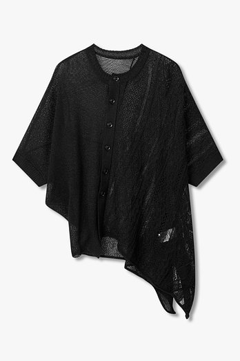 Yohji Yamamoto [Y's]케이블 네트 니트 가디건 | 신세계V