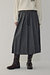울 블렌드 플리츠 롱 스커트
