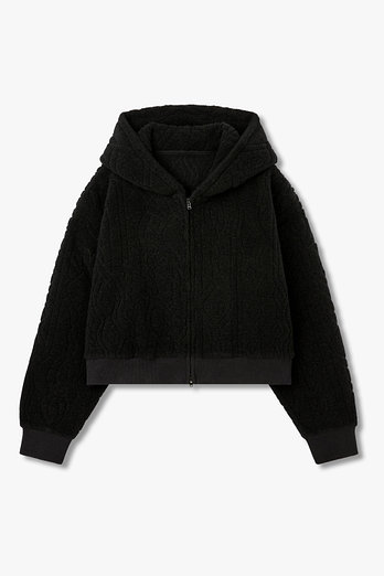 Yohji Yamamoto [Y's]드롭 숄더 케이블 후디 집업 | 신세계V