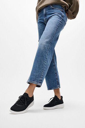 FITFLOP [핏플랍][삼성물산공식] 여성 슈퍼Q 크리스탈트림 니트 슬립온 레이스드 스니커즈  블랙 (FT69K2N425) | 신세계V