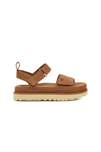 UGG [WOMEN] 클래식 스웨이드 플랫폼 스트랩 샌들  (골든스타) | 신세계V
