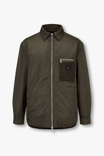 ARMANI EXCHANGE 남성 사이드 슬릿 폴리 자켓 | 신세계V