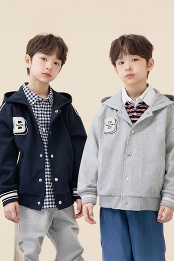 BEANPOLE KIDS [시즌오프30%][BEANPOLE KIDS] 26SS 바서티 후드 점퍼 (2종 택1) | 신세계V