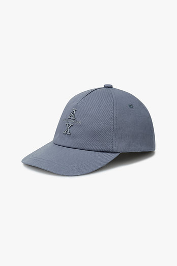ARMANI EXCHANGE 남성 엠브로이더리 로고 베이스볼 캡 | 신세계V