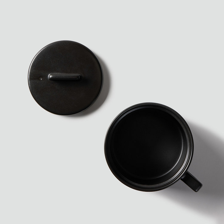 [이정현 Pick] 전자레인지용1인도자기요리컵 750ml 블랙