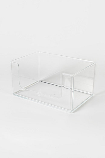 JAJU 투명 깔끔 아크릴 화장품 수납함 24.6x16.4x13cm | 신세계V