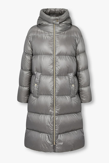 HERNO(에르노) 여성 나일론 후디드 다운 패딩 코트 | 신세계V