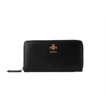 GUCCI [명품] 구찌 애니멀리에 지퍼 장지갑 블랙 523667 DJ20T 1000 49859016 | 신세계V