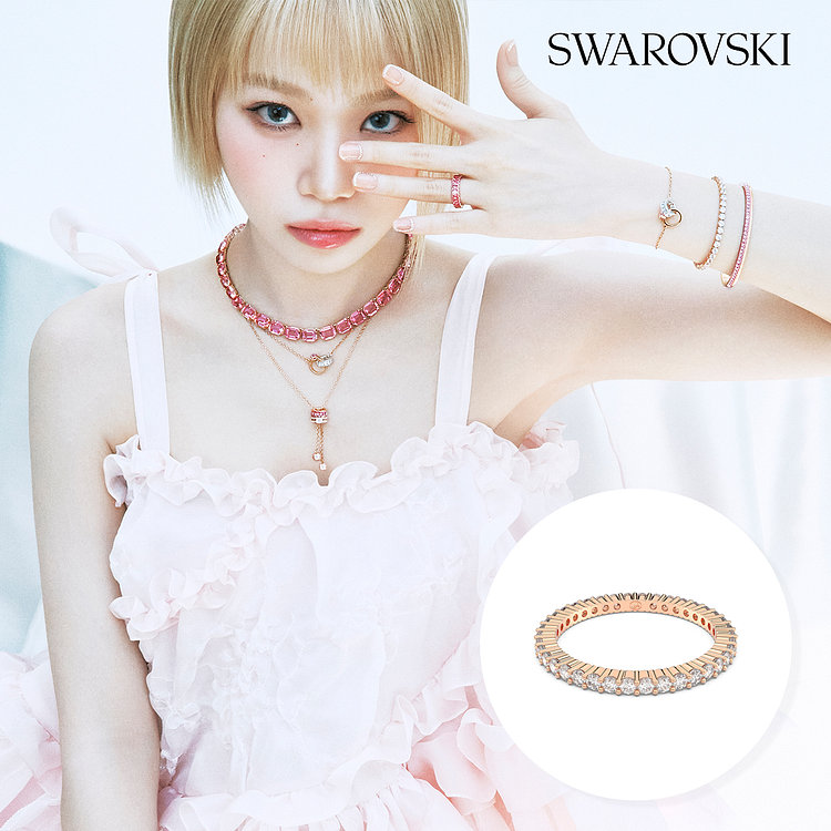 SWAROVSKI(스와로브스키) [스와로브스키/본사정품] Matrix Vittore 로즈골드 반지58 5656301 | 신세계V