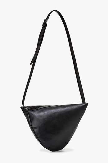 Yohji Yamamoto [DISCORD] 레더 스몰 라운드 숄더백 | 신세계V