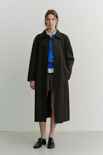 DUNST UNISEX REFINED MAC COAT BLACK_UDTR6A101BK | 신세계V