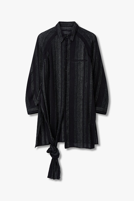 Yohji Yamamoto(요지야마모토) [HOMME] 스트라이프 우븐 래글런 셔츠 | 신세계V