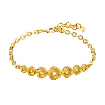 삼성금거래소 [삼성금거래소] 24K 순금 트윈 볼 팔찌 18.75g | 신세계V