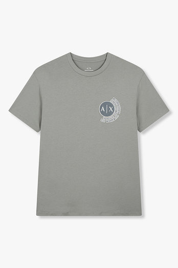 ARMANI EXCHANGE 남성 로고 디테일 크루넥 티셔츠 | 신세계V