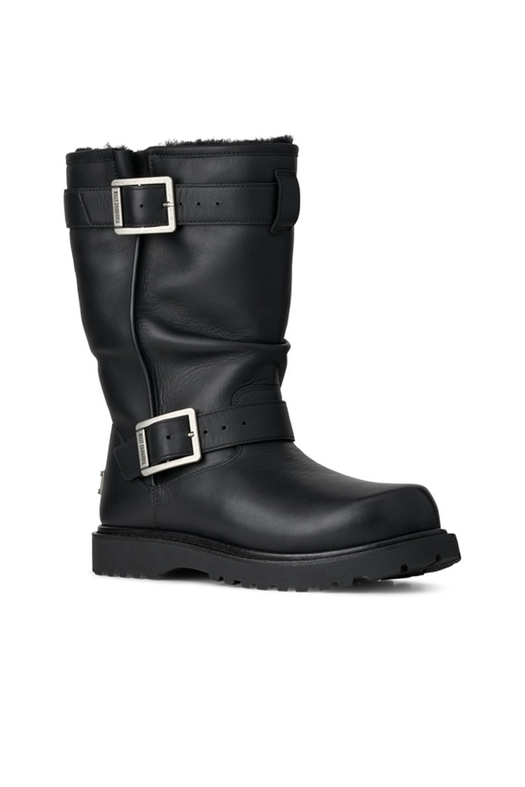 [UGG x Willy Chavarria] [남여공용] 버클 풀그레인 레더 바이커 부츠 (UGG 윌리 차바리아 바이커)
