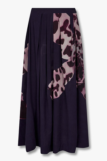 DRIES VAN NOTEN 여성 프린트 레이온 A라인 스커트 | 신세계V