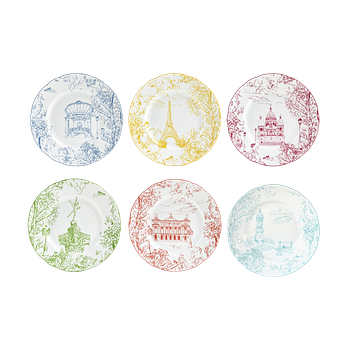 BERNARDAUD [베르나르도] 뚜 파리 플레이트 세트 21cm (6  set) | 신세계V