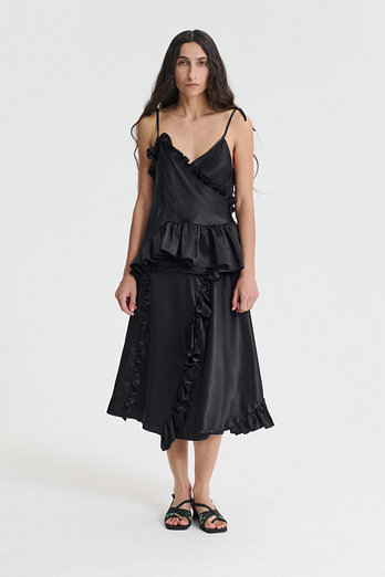 CECILIE BAHNSEN ALESSANDRA TOP (블랙) | 신세계V