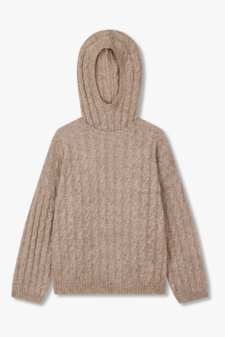 BRUNELLO CUCINELLI 여성 케이블 롱 슬리브 니트 풀오버 | 신세계V