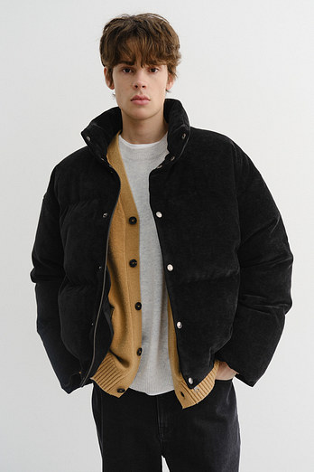 DUNST UNISEX VOLUME GOOSE DOWN JACKET VELVET BLACK_M_UDJU5D136BK | 신세계V
